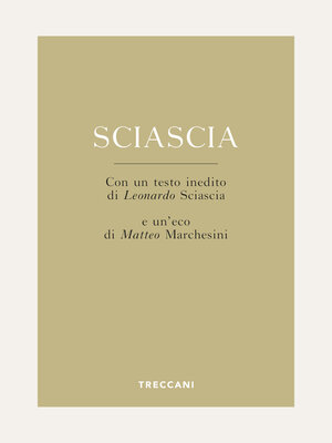 cover image of Sciascia